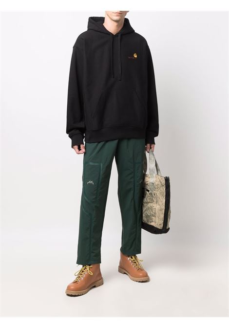 hooded smerican script sweatshirt man black CARHARTT WIP | I02827989.XX